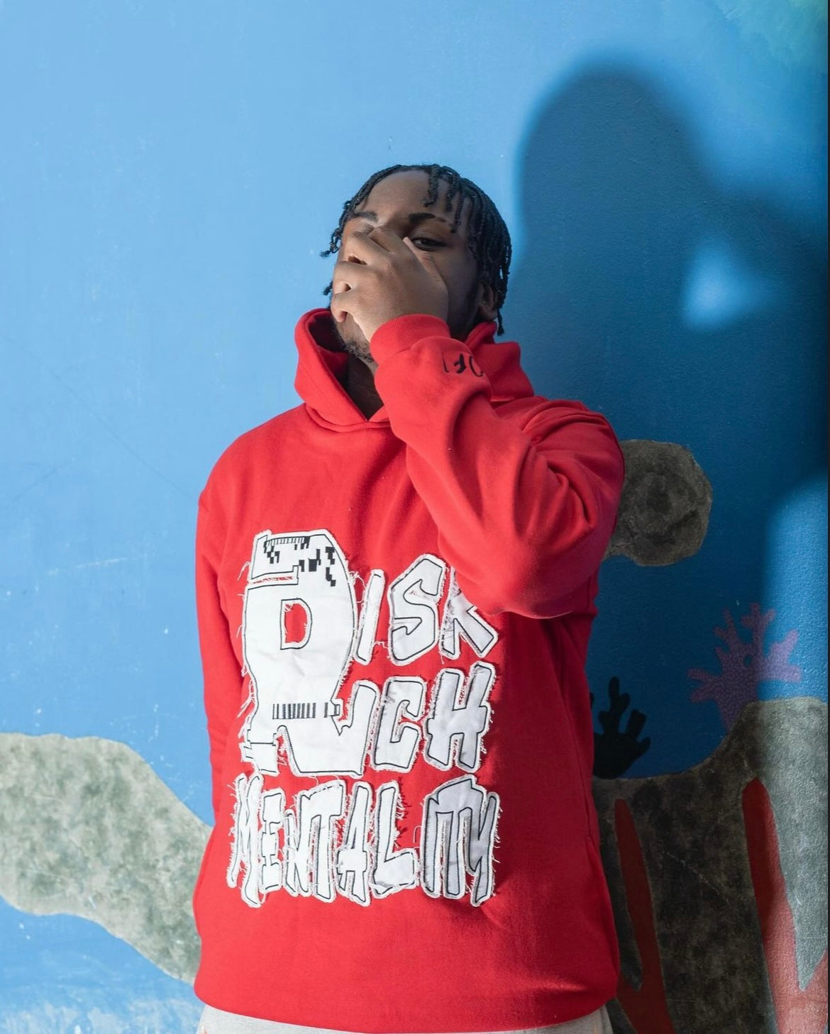 Red “Risk/Rich Mentality” Hoodie