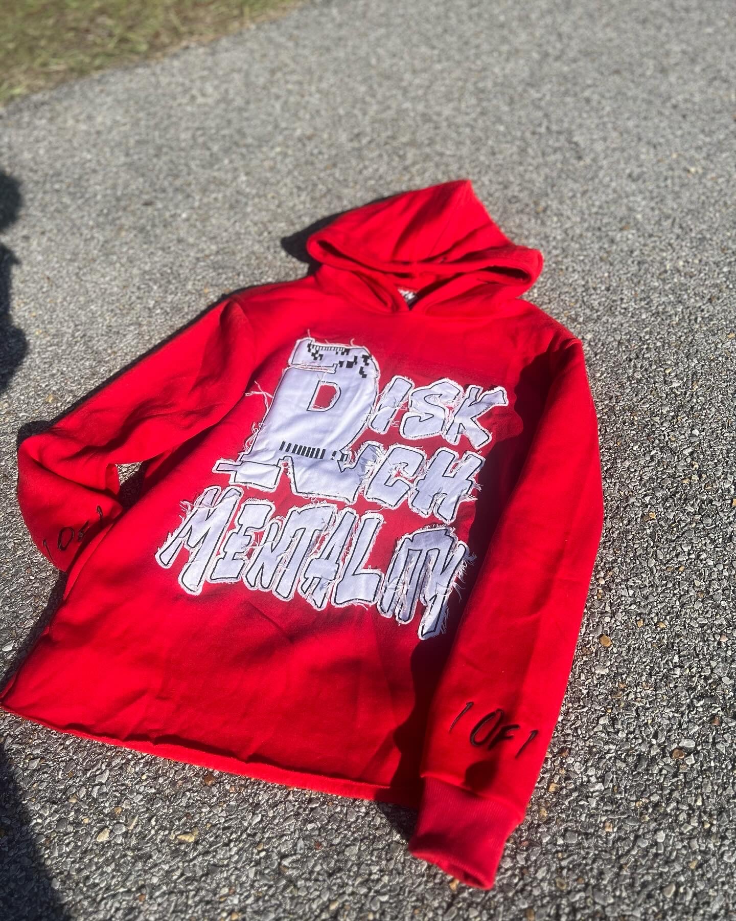 Red “Risk/Rich Mentality” Hoodie